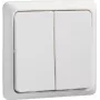 APC Schneider Electric Merten System M Dwukierunkowy Przełącznik Kołyskowy, Polarny Biały Termoplastyczny, 10AX 250V, Podtynkowy, IP20, Zaciski Śrubowe, Bezhalogenowy 506254