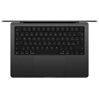 Apple MacBook Pro 14 M5 Kosmiczna czerń, 24GB RAM, 4TB SSD, Klawiatura niemiecka, Szkło nano-teksturowe, Zasilacz USB-C 70W