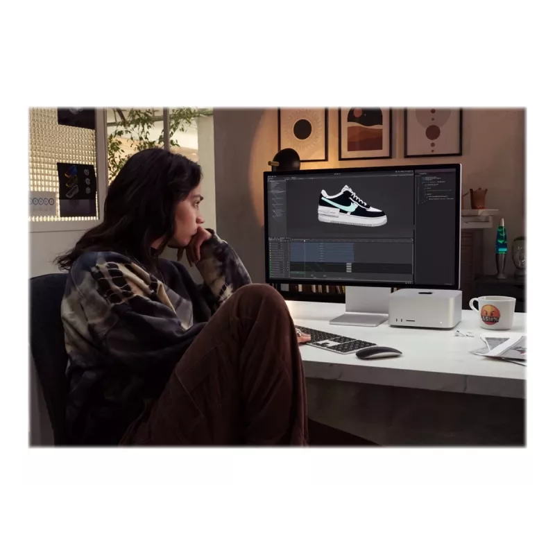 Apple Studio Display 27 cali 5K Retina Monitor, Standardowe Szkło, Srebrny, Regulowany Pochylenie Stojak