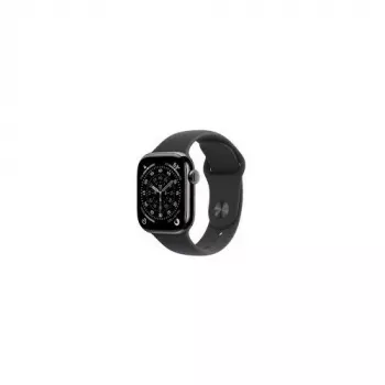 Apple Watch Series 11 GPS + Cellular 42mm Slate Titanium Case with Black Sport Band S/M MF8R4WF/A