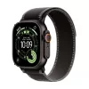 Apple Watch Ultra 3 GPS + Cellular 49mm Black Titanium Case with Black/Charcoal Trail Loop - Large (Model A3281, MF1H4QR/A)