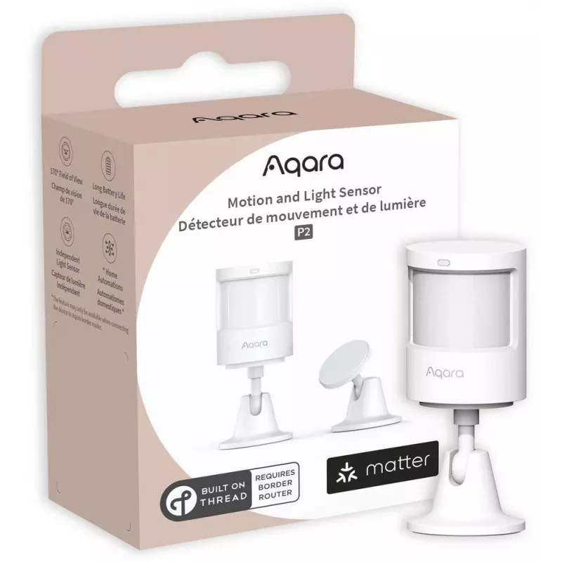 Aqara Motion and Light Sensor P2 - Thread, Bluetooth 5.0, Biały