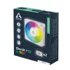 ARCTIC BioniX P12 A-RGB Biały 120mm Wentylator obudowy PWM, 450-3000 RPM, Adresowalny RGB, Daisy Chain