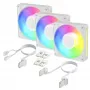Arctic BioniX P12 A-RGB White 3-Pack – 120mm PWM Wentylator obudowy z adresowalnym RGB i łańcuchem, 450-3000 RPM