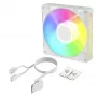 Arctic BioniX P14 A-RGB Biały 140mm PWM Wentylator obudowy z Daisy Chain, podświetlenie ARGB, 400-2500 RPM, 77.6 CFM