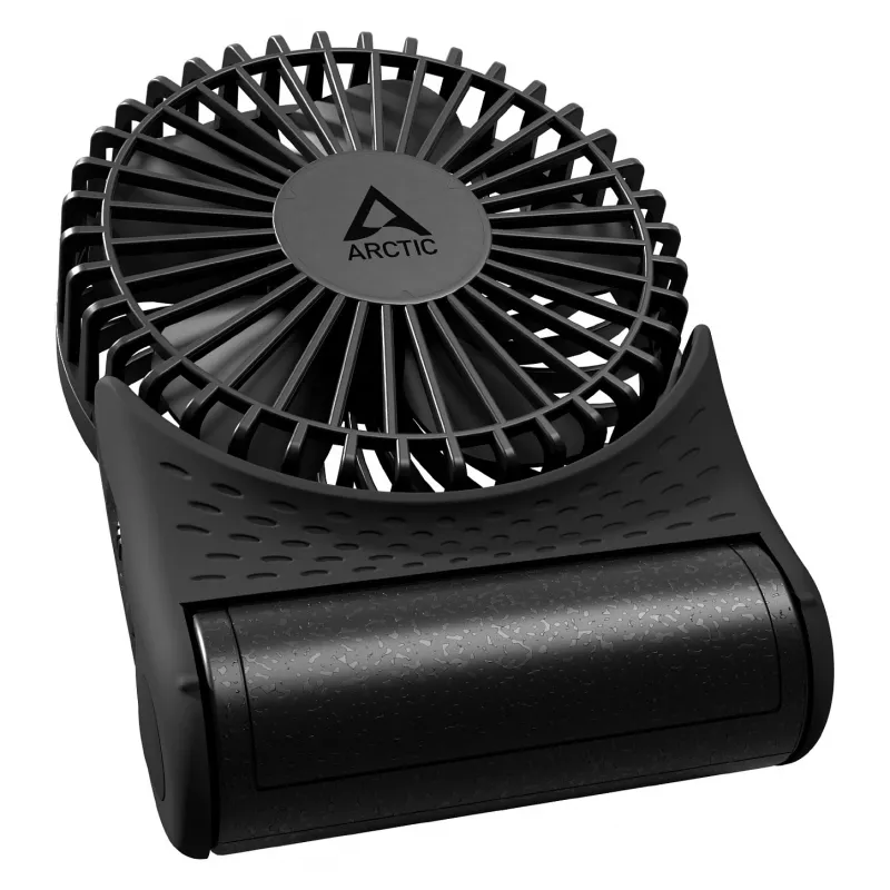 Arctic Summair 2Go Akumulatorowy Wentylator Biurkowy - 10 cm (Czarny)