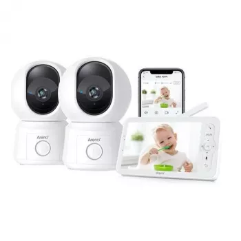 Arenti AInanny B2 Kids Set - 2MP/1080P WiFi Baby Monitor with Dual Cameras and LCD Screen