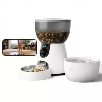 Arenti Petfeeder2 Inteligentny karmnik dla zwierząt i fontanna z kamerą 1080p oraz dwukierunkowym audio