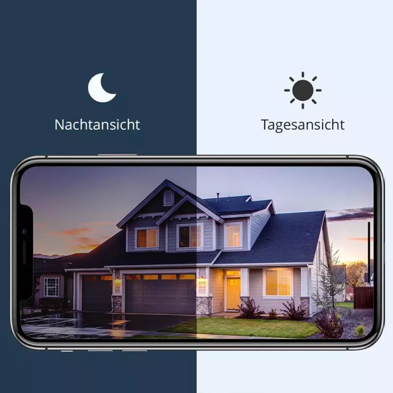 Arenti POWER1Q 2K Inteligentna kamera bezpieczeństwa zasilana baterią, AI Human Detection, Kolorowy noktowizor, IP65, Czarny