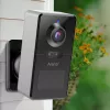 Arenti POWER1Q 2K Inteligentna kamera bezpieczeństwa zasilana baterią, AI Human Detection, Kolorowy noktowizor, IP65, Czarny