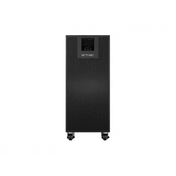 ARMAC Office On-Line PF1 10000VA 10000W UPS podwójnej konwersji, wieża, 8x IEC C13 + 2x IEC C19, LCD, USB/RS-232, obudowa metalowa, bezpyłowy
