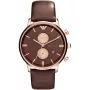 ARMANI AR0387 Męski Zegarek Kwarcowy Chronograf 42mm Czarna Tarcza Skórzany Pasek