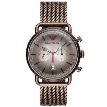 Zegarek męski ARMANI AR11169 Chronograf 43 mm Czarna tarcza Skórzany pasek