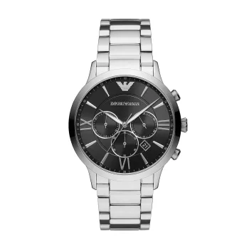 Zegarek męski Armani AR11208 Kwarcowy Chronograf 44mm Niebieska Tarcza Brązowa Skóra