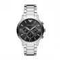 Zegarek męski Armani AR11208 Kwarcowy Chronograf 44mm Niebieska Tarcza Brązowa Skóra