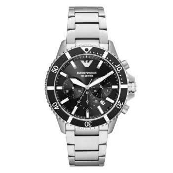 ARMANI AR11360 Męski zegarek ze stali nierdzewnej z kwarcowym mechanizmem 43mm