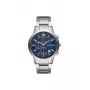 Armani AR11458 Męski zegarek kwarcowy z niebieską tarczą i bransoletą ze stali nierdzewnej, 43 mm