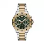 Armani AR11586 Męski zegarek kwarcowy z chronografem, 43 mm, niebieska tarcza, stal nierdzewna