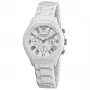 ARMANI AR1404 Ceramica Unisex Zegarek Kwarcowy Chronograf 38mm Czarna Ceramika