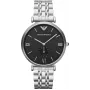 Zegarek męski ARMANI AR1676 Analogowy Kwarcowy 40mm Czarna Tarcza Skórzany Pasek