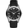 Zegarek męski ARMANI AR1703 z kwarcowym chronografem, 43 mm, czarna tarcza, pasek skórzany
