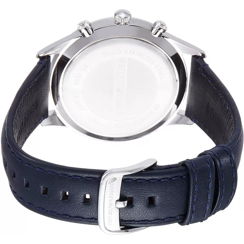 Zegarek męski Armani AR1889 Chronograf 42mm Stal nierdzewna Czarna tarcza