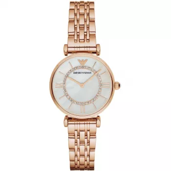 Zegarek damski ARMANI AR1909 na kwarc 32mm Stal nierdzewna Różowe złoto