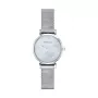 Zegarek damski Armani AR1955 na baterię, koperta ze stali nierdzewnej 32 mm, biała tarcza, brązowy pasek skórzany