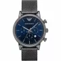 Zegarek męski ARMANI AR1979 Kwarcowy Chronograf 46mm Czarna Tarcza Skórzany Pasek
