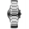 ARMANI AR2434 Męski zegarek chronograf z niebieską tarczą i stalową bransoletą 43mm