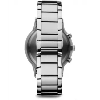 ARMANI AR2434 Męski zegarek chronograf z niebieską tarczą i stalową bransoletą 43mm