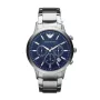 ARMANI AR2448 Męski Zegarek Kwarcowy Chronograf 43mm Stal Nierdzewna Niebieska Tarcza