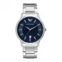 Armani AR2477 Męski zegarek kwarcowy chronograf ze stali nierdzewnej, niebieska tarcza, 43 mm