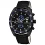 Zegarek męski ARMANI AR5916 z kwarcowym chronografem, 42 mm, czarna tarcza, koperta ze stali szlachetnej w kolorze różowego złota i bransoleta z silikonu