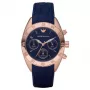 ARMANI AR5939 Damski Zegarek Chronograf ze Stali Szlachetnej w Kolorze Różowego Złota 35mm