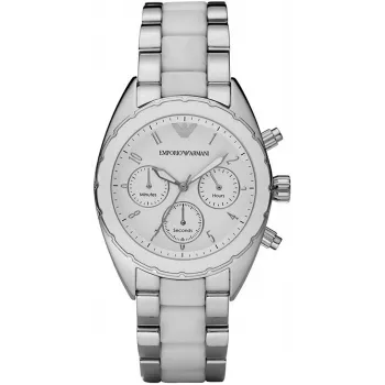 Zegarek Armani AR5940 Damski Kwarcowy Chronograf 42mm Różowe Złoto Stal Nierdzewna