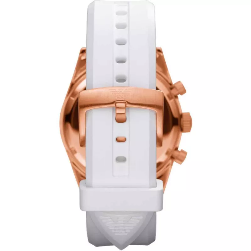 ARMANI AR5979 Unisex Zegarek Kwarcowy Chronograf 43mm Stal Nierdzewna Czarna Tarcza