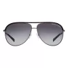 ARMANI EXCHANGE AX2002-60992V Okulary przeciwsłoneczne Unisex - Matowa czarna oprawka metalowa z ciemnoszarymi lustrzanymi soczewkami Silver