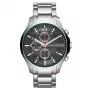 Zegarek męski ARMANI EXCHANGE AX2163 z kwarcowym chronografem, 46mm, czarna tarcza, skórzany pasek