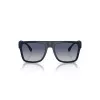 Armani Exchange AX4113S81814L Męskie okulary przeciwsłoneczne prostokątne matowa czerń ciemny szary 55/18/145 mm