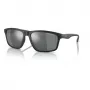 ARMANI EXCHANGE AX4122S80786G Okulary przeciwsłoneczne męskie, czarne, prostokątne, soczewka 59 mm, ochrona 100% UV400