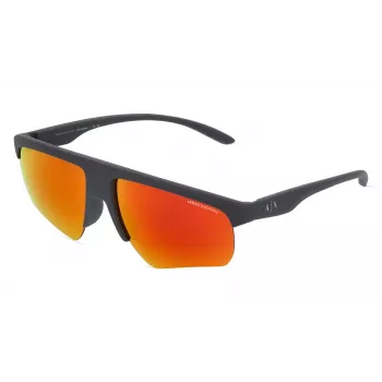 ARMANI EXCHANGE AX4123S82946Q Męskie Okulary Przeciwsłoneczne Prostokątne Matte Black Dark Grey 62mm