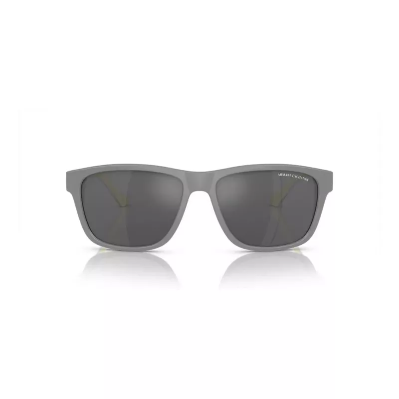 Okulary przeciwsłoneczne Armani Exchange AX4135S81806G Męskie Kwadratowe Matowa Czerń Ciemnoszare Srebrne Lustrzane 59mm