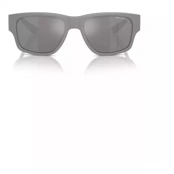 Okulary przeciwsłoneczne Armani Exchange AX4141SU81806 dla mężczyzn, matowa czerń, ciemny szary, 56 mm