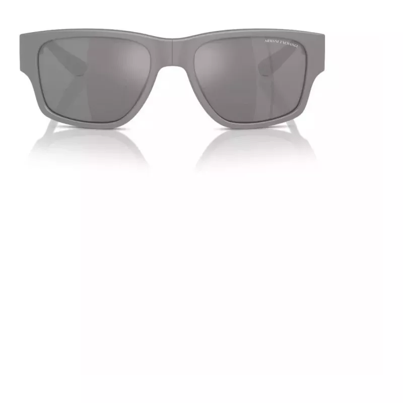 Okulary przeciwsłoneczne Armani Exchange AX4141SU81806 dla mężczyzn, matowa czerń, ciemny szary, 56 mm
