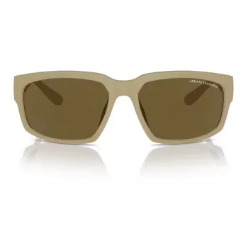 Okulary przeciwsłoneczne Armani Exchange AX4142SU83487 dla mężczyzn, matowa czerń, szare, 61 mm