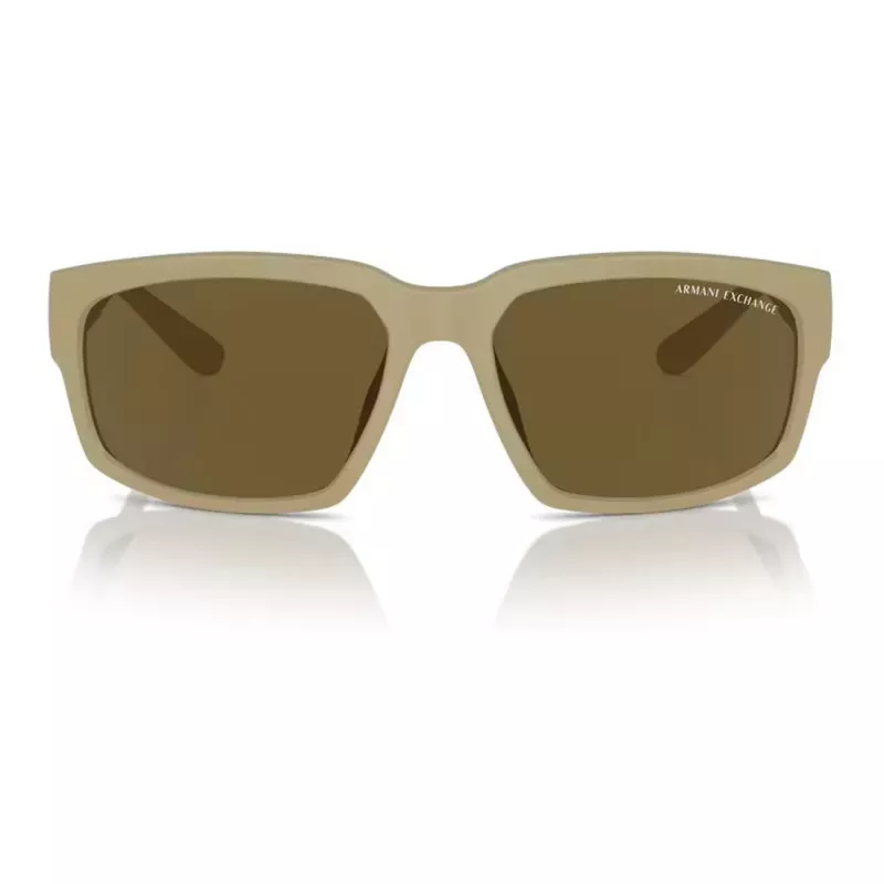 Okulary przeciwsłoneczne Armani Exchange AX4142SU83487 dla mężczyzn, matowa czerń, szare, 61 mm