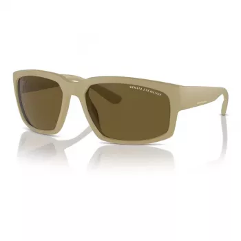Okulary przeciwsłoneczne Armani Exchange AX4142SU83487 dla mężczyzn, matowa czerń, szare, 61 mm