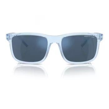 Okulary przeciwsłoneczne męskie Armani Exchange AX4145S834555 - Prostokątna oprawa propionianowa - 57/19/145 mm