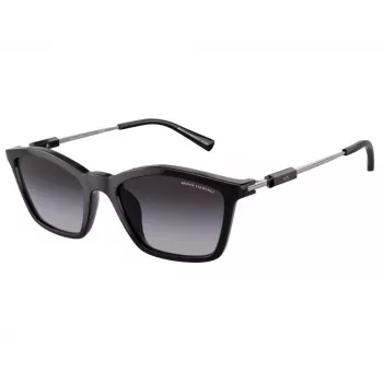 Okulary przeciwsłoneczne damskie Armani Exchange AX4146SU81588 - przezroczysta szara oprawka, szare gradientowe szkła, 53 mm